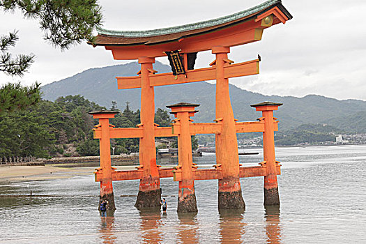 严岛神社,公园,日本