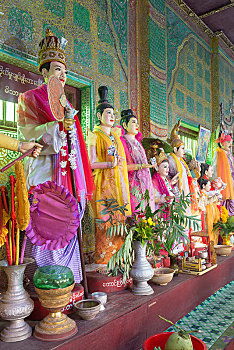 雕塑,博物馆,波芭山,缅甸,亚洲