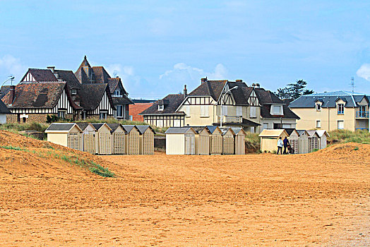 法国,苹果白兰地,海滩小屋