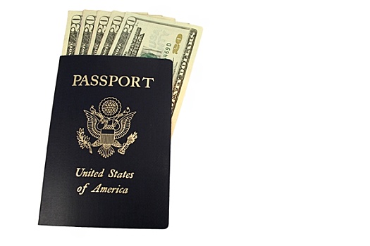 美国,护照,20美元,钞票