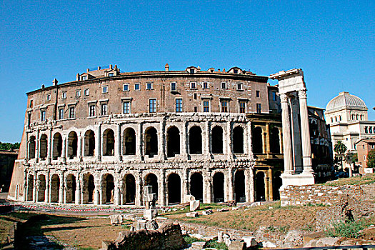 罗马艺术,剧院,建筑,帝王,侄子,罗马,意大利