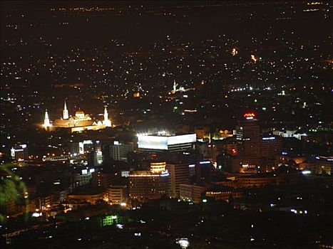 上方,大马士革,夜晚
