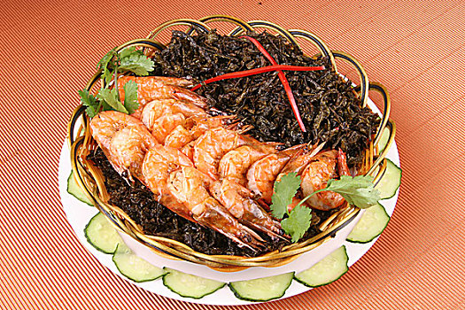 高山茶香虾