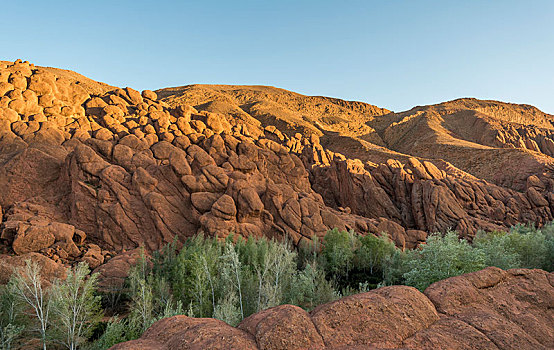 红岩,达德斯谷,摩洛哥,非洲