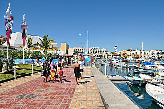 散步场所,码头,卡波圣卢卡斯,下加利福尼亚州,墨西哥,北美