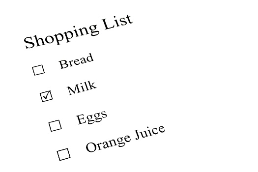 购物清单