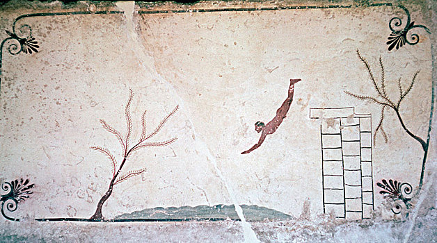 希腊人,墓地,绘画,公元前5世纪,艺术家,未知