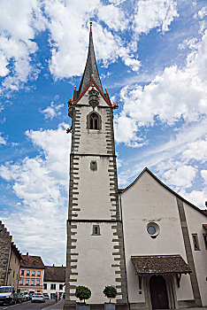 瑞士施泰因小镇建筑景观