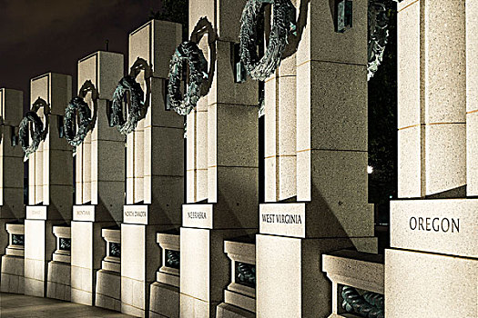 世界,战争,纪念,国家广场,华盛顿特区