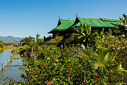 缅甸,掸邦,茵莱湖,文化遗产,中心
