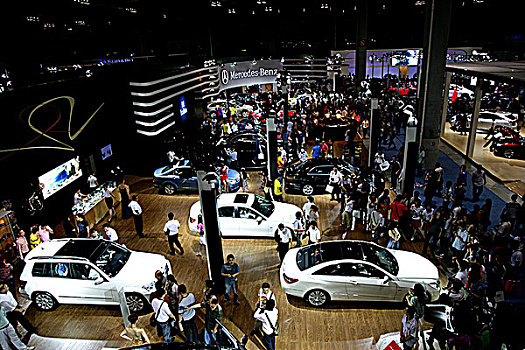 2010重庆汽车展,梅赛德斯奔驰汽车展区