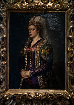 提香,卡特琳娜科纳罗肖像,portrait,of,carterina,cornaro