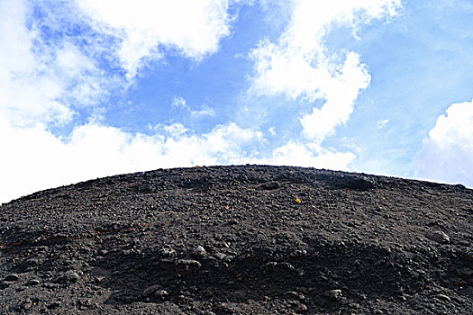 埃特纳火山,古老,火山囗,蔽护