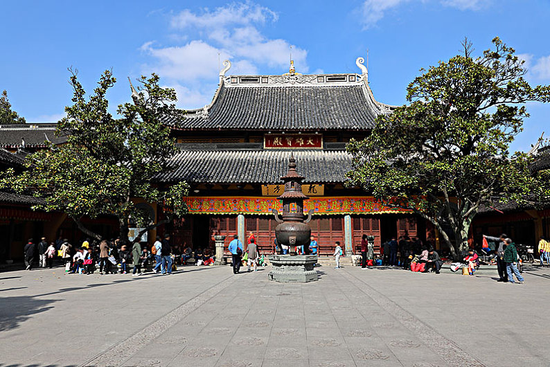 上海龙华寺大雄宝殿_高清图片_全景视觉