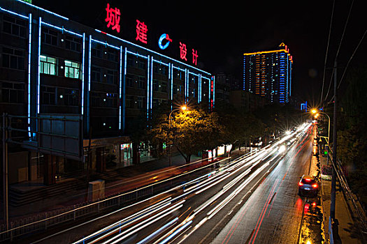 兰州市区夜景