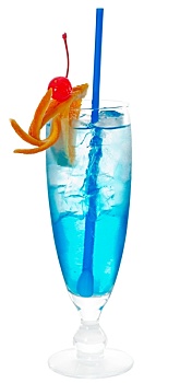蓝色,大杯饮料,鸡尾酒
