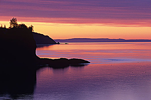 黎明,芬地湾,帽,新斯科舍省,加拿大