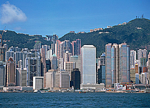 中心,天际线,香港