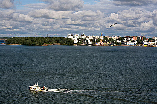 船,水,建筑,海岸线,赫尔辛基,芬兰