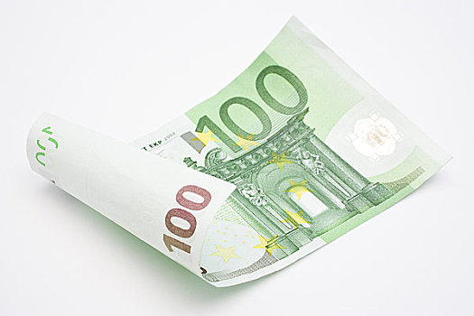 卷,100欧元,钞票