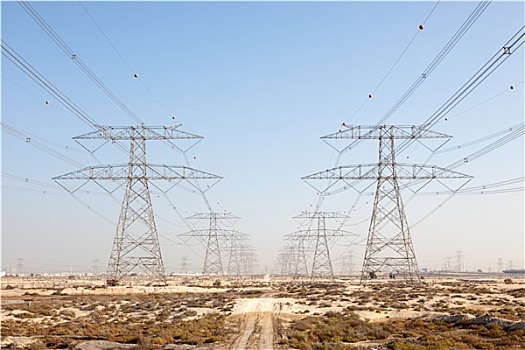 高压,电线,迪拜,阿联酋