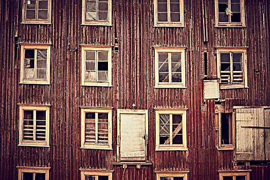 木质,建筑,破损,窗户