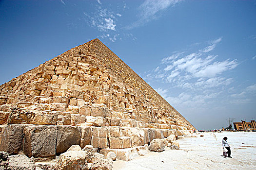 埃及,开罗,吉萨金字塔,游客,金字塔