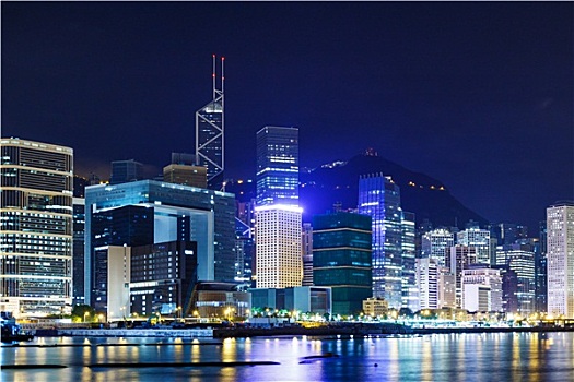 香港,写字楼,上方,海岸线