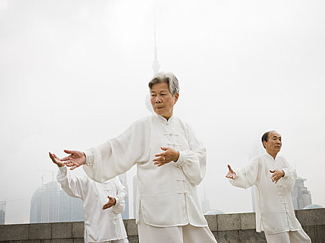 群体,太极拳,室外