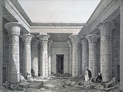 神庙,埃及,艺术家