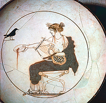阿波罗,给,大乌鸦,公元前5世纪