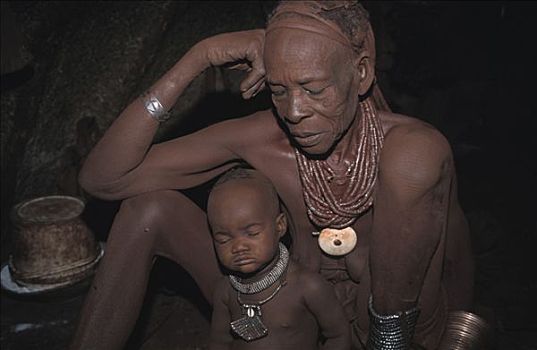 辛巴族妇女,考科韦尔德,纳米比亚