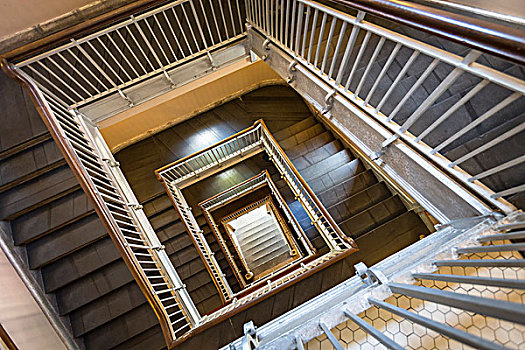 楼梯井,艾里斯岛,纽约,美国