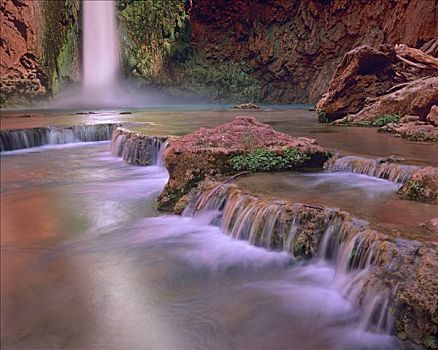 瀑布,层叠,大峡谷国家公园,亚利桑那