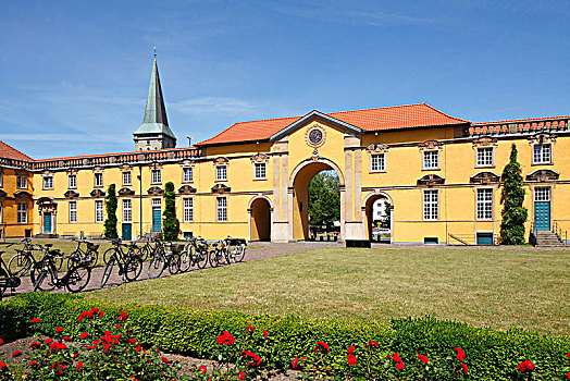 城堡,大门,座椅,大学,下萨克森,德国,欧洲