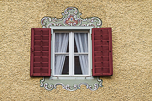 奥地利,萨尔茨堡,窗户,特写