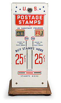 旧式,邮票,自动售货机