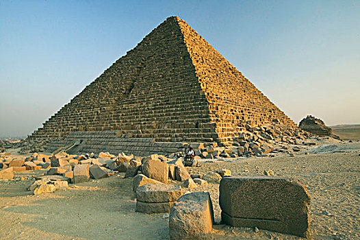 吉萨金字塔,西部,岸边,尼罗河,开罗,埃及