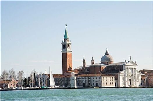 教堂,圣乔治奥,马焦雷湖,钟楼,威尼斯,意大利