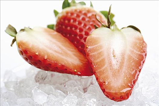 草莓,冰