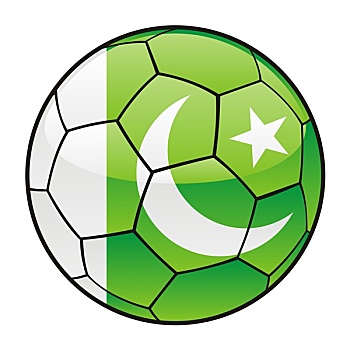 巴基斯坦,旗帜,足球