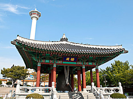 庙宇,釜山,韩国,亚洲