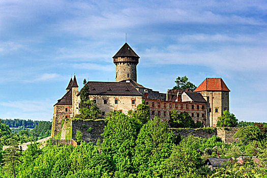 城堡,地区,摩拉维亚,捷克共和国,欧洲