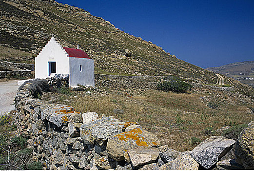 教堂,风景,米克诺斯岛,希腊