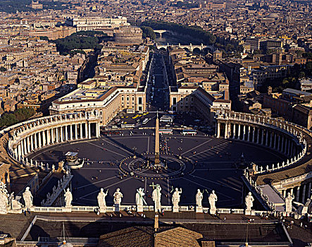 梵蒂冈城,广场,穹顶,罗马,意大利