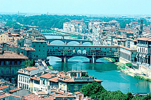阿尔诺河,维奇奥桥,米开朗基罗,佛罗伦萨,意大利
