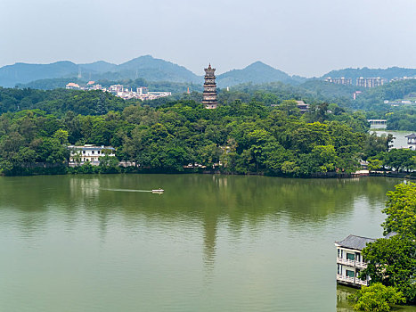 惠州西湖风景区泗洲塔风光