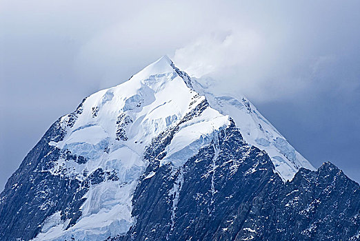 库克山,顶峰,奥拉基,库克山国家公园,南岛,新西兰