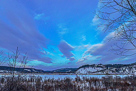 漠河雪景