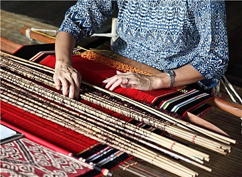 传统,马来西亚人,织布机